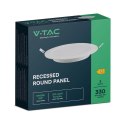 Panel LED V-TAC wpuszczany premium downlight 3W okrągły fi90 VT-61003 3000K 330lm