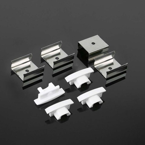 Profil aluminiowy anodowany cienkościenny V-TAC 2mb klosz mleczny VT-8113