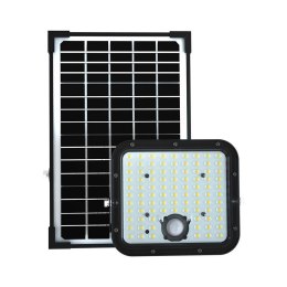 Projektor LED solarny V-TAC 30W IP65 pilot timer LiFePO 6.4V 6000mA czarny VT-432 4000K 4800lm 3 lata gwarancji