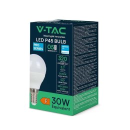 Żarówka LED V-TAC SAMSUNG CHIP 3,7W E14 kulka P45 VT-1804 4000K 320lm 5 lat gwarancji