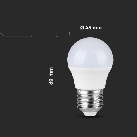 Żarówka LED V-TAC SAMSUNG CHIP 3,7W E27 kulka G45 VT-1812 4000K 320lm 5 lat gwarancji