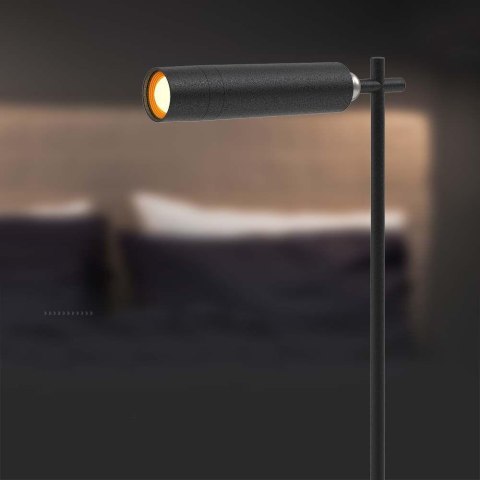 Lampka biurkowa V-TAC 4w1 37cm kinkiet klips latarka 3W LED czarna VT-7413 4000K 300lm