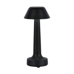 Lampka biurkowa nocna V-TAC 2W LED 23cm ładowanie USB CCT ściemnianie czarna VT-7566 3000K-6000K 40lm