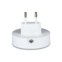 Lampka nocna do gniazdka LED z USB V-TAC SAMSUNG CHIP okrągła VT-84-RD 3000K 10lm