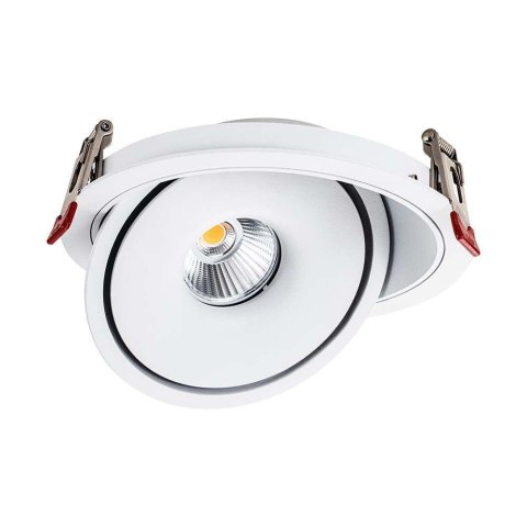 Oprawa V-TAC LED uchylny downlight 12W LED COB CRI90+CCT biała VT-2512 3000K-4000K-6400K 785lm