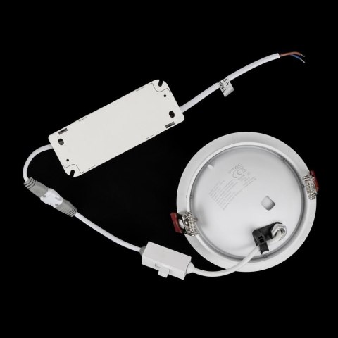 Oprawa V-TAC LED uchylny downlight 12W LED COB CRI90+CCT biała VT-2512 3000K-4000K-6400K 785lm