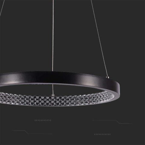 Oprawa zwieszana V-TAC 19W LED czarna VT-7823 4000K 2160lm