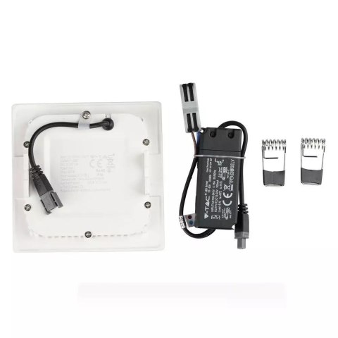 Panel premium V-TAC 6W LED SAMSUNG CHIP kwadrat 120x120x12mm VT-606SQ 3000K 420lm 5 lat gwarancji