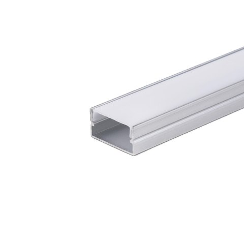 Profil aluminiowy anodowany na dwie taśmy 185mm V-TAC 2mb klosz mleczny VT-8202