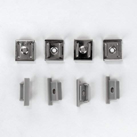 Profil aluminiowy anodowany wpuszczany na dwie taśmy V-TAC 2mb klosz mleczny VT-8203