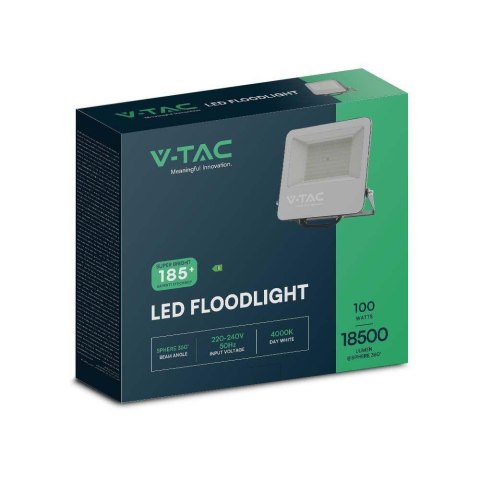 Projektor LED V-TAC 100W 185Lm/W czarny VT-44105 4000K 18500lm