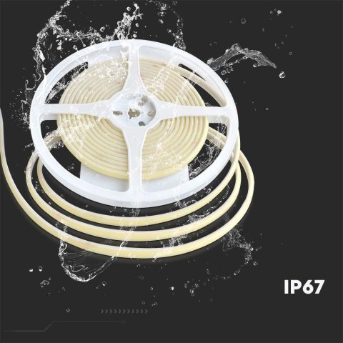 Taśma LED V-TAC bezpunktowa COB 320LED 24V IP67 10W/m VT-COB 320 6500K 900lm