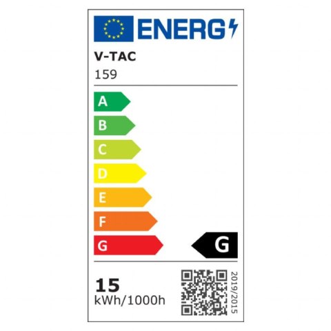 Żarówka LED V-TAC SAMSUNG CHIP 15W E27 A65 VT-215 3000K 1250lm 5 lat gwarancji