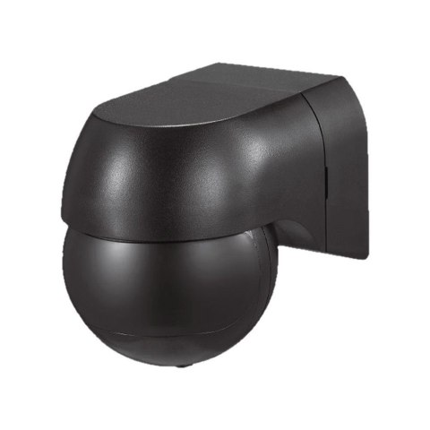 Czujnik ruchu ścienny 180st ruchoma główka czarny full black V-TAC VT-8028