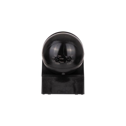 Czujnik ruchu ścienny 180st ruchoma główka czarny full black V-TAC VT-8028