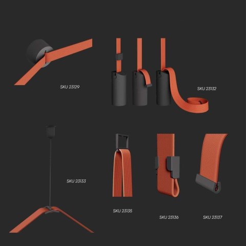 Klips 36x25mm szynosystem taśmowy 48V V-TAC czarne 3 lata gwarancji