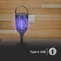 Lampa hybrydowa solarna owadobójcza V-TAC 3w1 1000V ładowanie USB-C VT-3215
