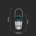 Lampa kempingowa przenośna V-TAC LED 3W IP44 ładowanie USB-C zmiana barwy VT-9903D 2700K+6500K 230lm