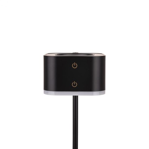 Lampka biurkowa V-TAC 4w1 35cm kinkiet klips latarka 3W LED CCT czarna VT-10115 3000K-6000K 300lm