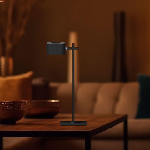 Lampka biurkowa V-TAC 4w1 35cm kinkiet klips latarka 3W LED CCT czarna VT-10115 3000K-6000K 300lm