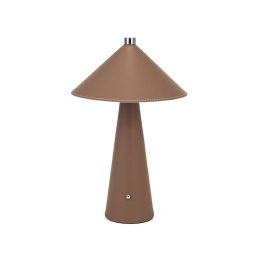 Lampka biurkowa nocna V-TAC 3W LED 33cm CCT ładowanie USB-C ściemnianie brązowa skóra VT-10117 3000K-6000K 240lm