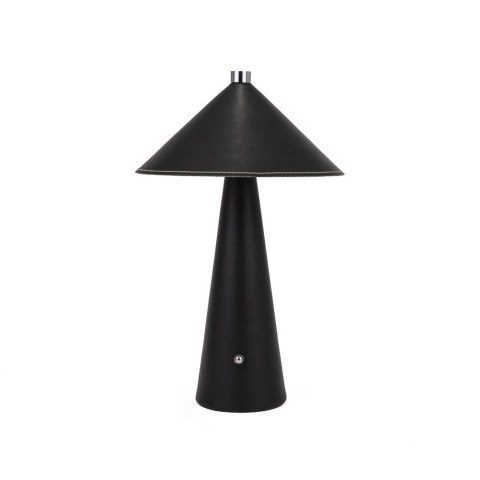 Lampka biurkowa nocna V-TAC 3W LED 33cm CCT ładowanie USB-C ściemnianie czarna skóra VT-10117 3000K-6000K 240lm