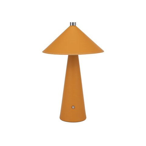 Lampka biurkowa nocna V-TAC 3W LED 33cm CCT ładowanie USB-C ściemnianie żółta skóra VT-10117-Y 3000K-6000K 240lm