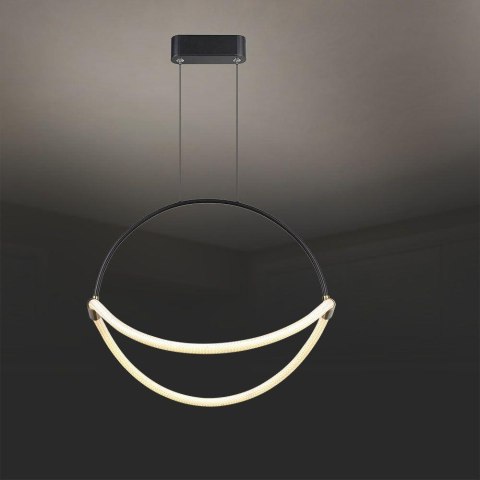 Oprawa zwieszana V-TAC 16W LED 50cm czarna VT-10125 3000K 1920lm