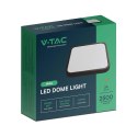 Plafon V-TAC 24W LED kwadrat 30x30cm natynkowy IP44 czarny VT-8624B 6500K 2500lm