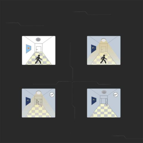 Plafon V-TAC 24W LED okrągły 35cm natynkowy pilot czujnik ruchu IP44 biały VT-8624S 3000K 2500lm