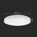 Plafon V-TAC 36W LED okrągły 35cm natynkowy IP44 biały VT-8630 4000K 3820lm