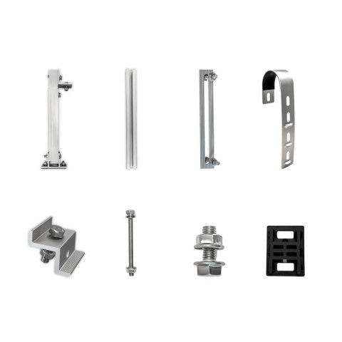 Uchwyt zestaw regulowany do paneli PV fotowoltaika na barierki i balkony V-TAC VT-10100