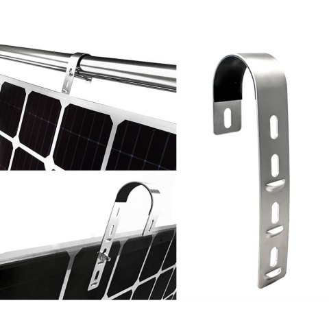 Uchwyt zestaw regulowany do paneli PV fotowoltaika na barierki i balkony V-TAC VT-10100