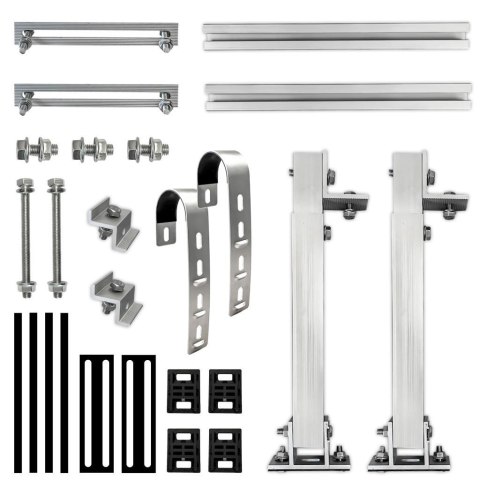 Uchwyt zestaw regulowany do paneli PV fotowoltaika na barierki i balkony V-TAC VT-10100