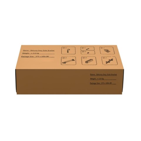 Uchwyt zestaw regulowany do paneli PV fotowoltaika na barierki i balkony V-TAC VT-10100