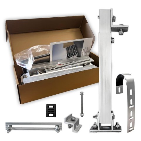 Uchwyt zestaw regulowany do paneli PV fotowoltaika na barierki i balkony V-TAC VT-10100