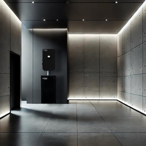 Falownik inwerter V-TAC Deye 10KW hybrydowy trójfazowy niskonapięciowy czarny SUN-10K-SG04LP3-EU 10 lat gwarancji