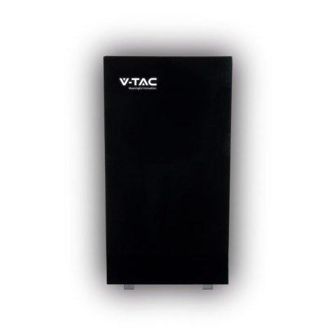 Magazyn bank energii V-TAC czarny szklany front 16.07kWh 314Ah/51.2V LiFePO4 BMS VT-16076B 10 lat gwarancji