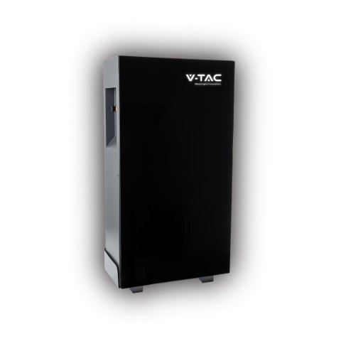 Magazyn bank energii V-TAC czarny szklany front 16.07kWh 314Ah/51.2V LiFePO4 BMS VT-16076B 10 lat gwarancji
