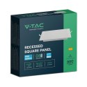 Panel wpuszczany V-TAC 6W LED SAMSUNG CHIP kwadrat 120x120mm VT-61006SQ-S 4000K 660lm 5 lat gwarancji