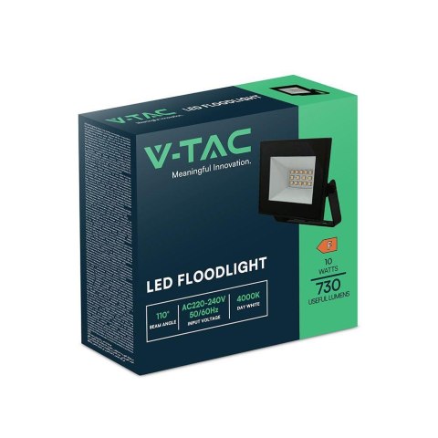 Projektor LED V-TAC 10W LED SMD czarny VT-44012 6500K 730lm