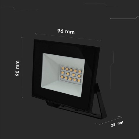 Projektor LED V-TAC 10W LED SMD czarny VT-44012 6500K 730lm