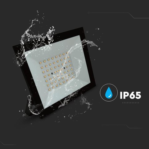 Projektor LED V-TAC 50W LED SMD czarny VT-44054 4000K 4000lm