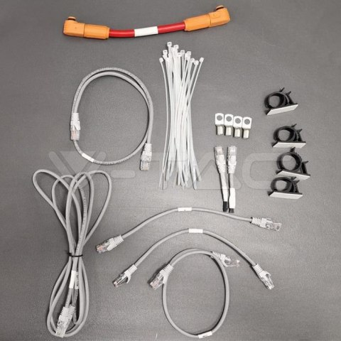 Stojak regał do magazynów energii V-TAC 5,12kWh 4xSKU11377 4 moduły max.100A 3 lata gwarancji