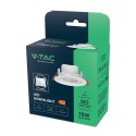 Oczko LED V-TAC 7W białe downlight 3w1 VT-2707CCT 3000K-4000K-6500K 510lm 5 Lat gwarancji