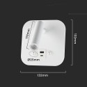 Oprawa LED V-TAC 8W COB CREE kinkiet biały hotel łóżko USB+USB C włącznik VT-80068-W 3000K 830lm 2 Lata gwarancji