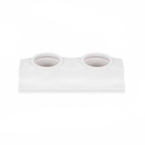 Oprawa gipsowa V-TAC 2xGU10 sufitowa biała 190x100 VT-11012 3 lata gwarancji