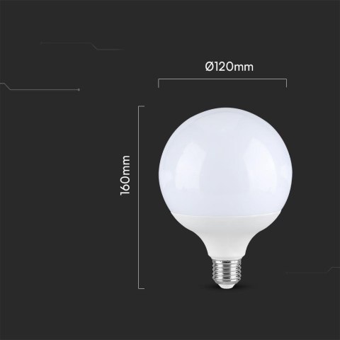 Żarówka LED V-TAC 22W kula glob G120 E27 VT-242-N 4000K 2600lm