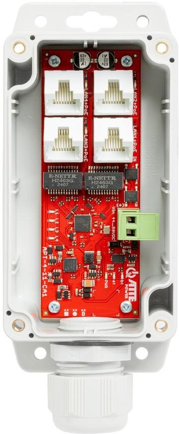 Switch PoE 4 portowy ATTE APT-4-11-CA1 + Extender w obudowie zewnętrznej IP68