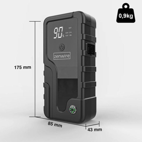 Booster Jump Starter 6400 mAh Powerbank Samochodowy Zenwire CY16